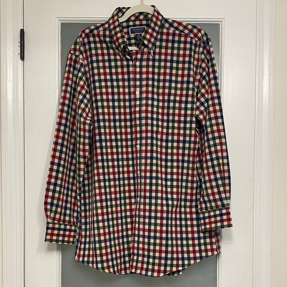 Club Room Vibrant Plaid Button-Down Shirt